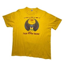 Vintage 1981 Journey 49er Fever T-Shirt XL Hanes Beefy-T Single Stitch