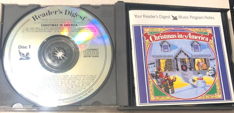 Readers Digest Christmas In America 4x CD Box w Bonus Frank Sinatra Christmas CD - Image 3 of 4