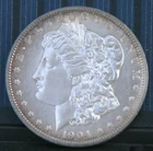 1904 O Morgan Silver Dollar