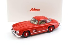 Schuco 1:18 Mercedes 300 SL Coupe Gullwing W198 Red/Beige Interior Metal Model