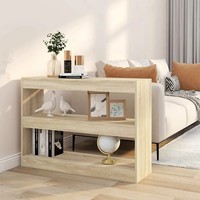 BüCherregal Raumteiler Sonoma Eiche 100X30X72 Cm Standregal