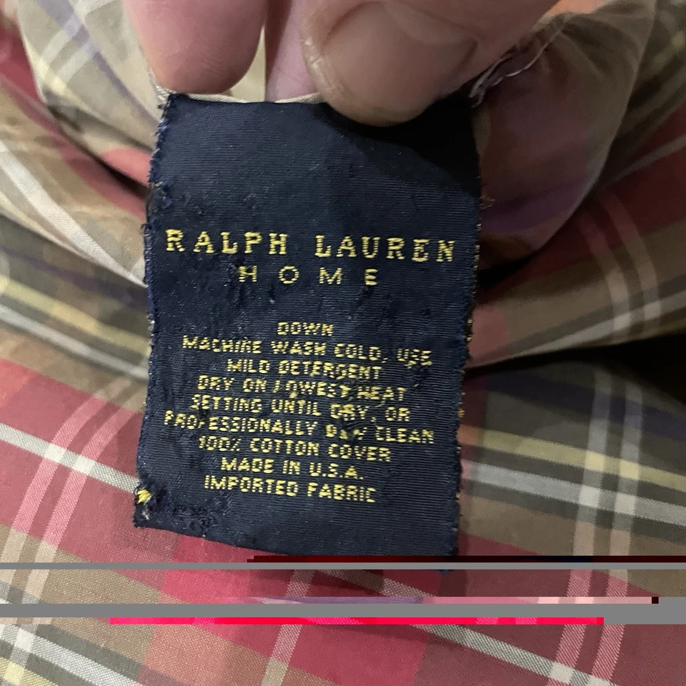 Funda nórdica reversible de mezclilla a cuadros Ralph Lauren Polo Home Foto 4 de 4