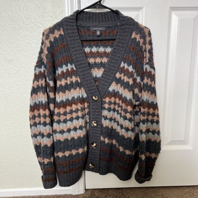 Grade & Gather Multi-Colored Cardigan   Wool Blend   Size Small   MSRP $110