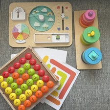 Lovevery Play Lot Twist Pivot Montessori Near Complete Weather Board Mosaic