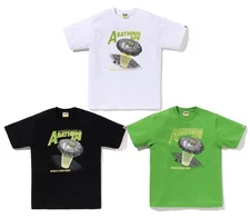 A BATHNIG APE Men's APE HEAD UFO ON MOON TEE 1L70110005