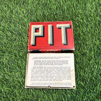 Vintage PIT Card Game Parker Brothers Party Game Complete Original Box