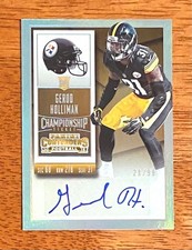 Gerod Holliman 2015 Contenders Championship RC Autograph 28/99 Steelers