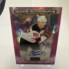 2024-25 O-Pee-Chee Platinum - Rookie Autographs Graeme Clarke #R-GC PINK MAGMA
