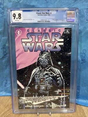 CLASSIC STAR WARS 3 CGC 9.8 VADER COVER DARK HORSE COMICS Graded Comic