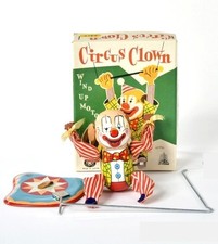 Modern Toys/Masudaya🎪Circus Clown🤡1955-65|Excellent Condition|Original Box|Working✅