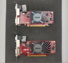 LOT OF 2 ASUS AMD Radeon HD 5450 EAH5450 SILENT HDMI VGA DVI Video Card