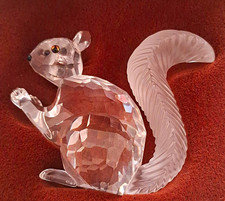 Swarovski SCS Crystal Squirrel Animal Figurine Display Decor with Box