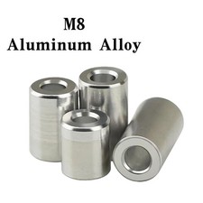 M8 Aluminum Alloy Spacers Standoff Round Unthreaded Bushing Sleeve Washers Shim