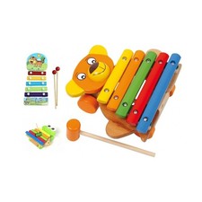 XILOFONO 5 PIASTRE IN LEGNO SONORO MUSICA BAMBINO BIMBI MUSICA GIOCATTOLI