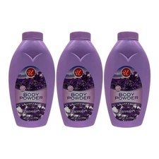 Lavender Scented Absorbent Body Powder - 100% Talc Free, 8oz. (226g) (Pack of 3)