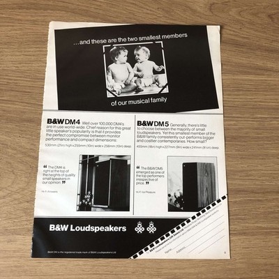 GRAM130 MAGAZINWERBUNG 11X8 S/W DM4 & DM6 LAUTSPRECHER