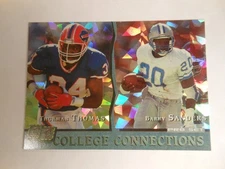 1993 Pro Set Barry Sanders Thurman Thomas College Connections Card #CC1