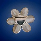 Gold-tone Mesh Blooming Flower Brooch. 2". Quality Costume Jewelry.  — photo 6