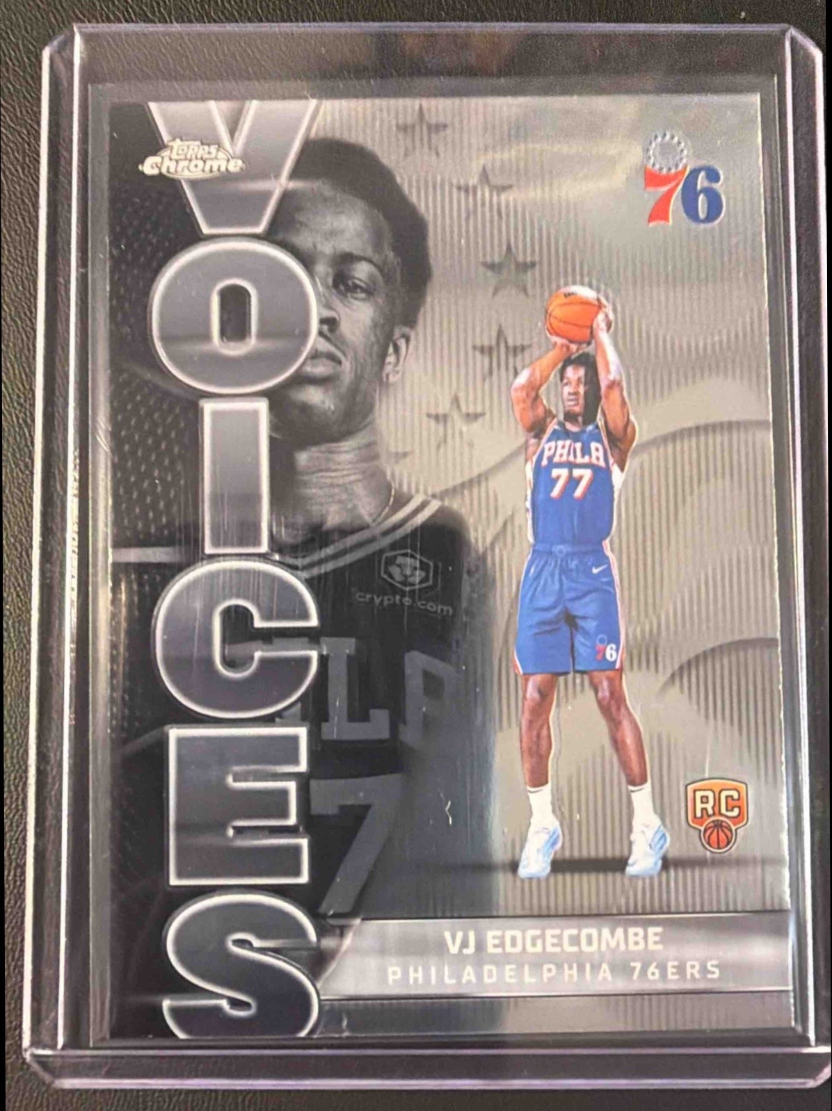 2025-26 Topps Chrome VJ Edgecombe #VS-8 Voices RC 76ers