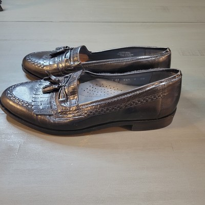 Stacy Adams Black Snakeskin loafer sz 9 Stacy Adams Tassel Loafers Black Genuine Snakeskin & Leather  main image 4