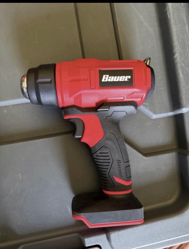 Bauer 1925C-B HG0054-1B Cordless Heat Gun 20V Battery Powered Red