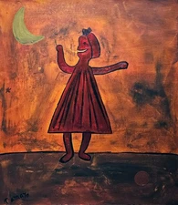 Rufino Tamayo Signed Mexican Abstract Oil Painting on Canvas - Modern Art