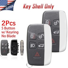 2 Smart Car Key Shell Remote Fob Case 5button For Land Rover Lr4 Discovery Sport