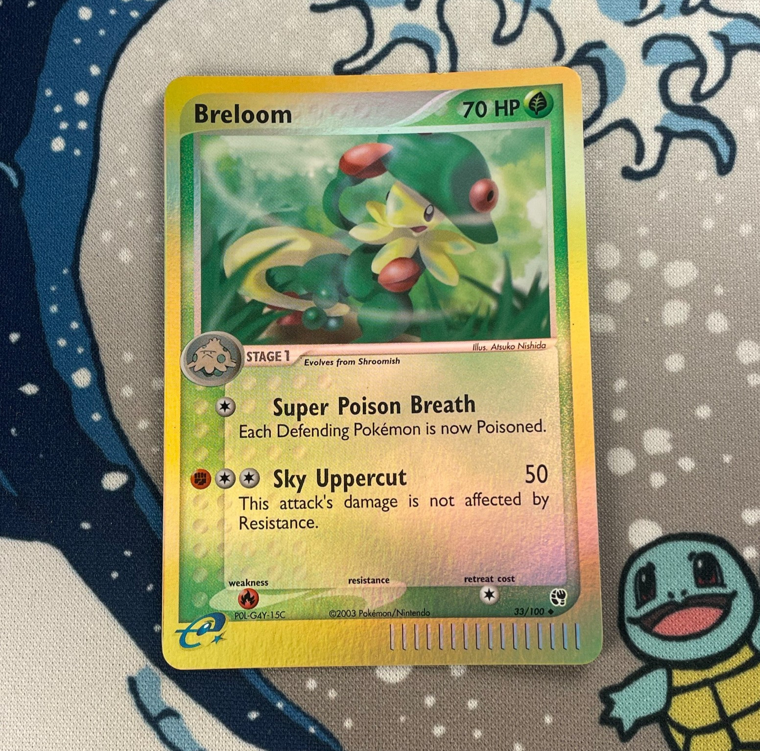 Breloom 33/100 Reverse Holo EX Sandstorm Pokemon Card Vintage 2003 NM