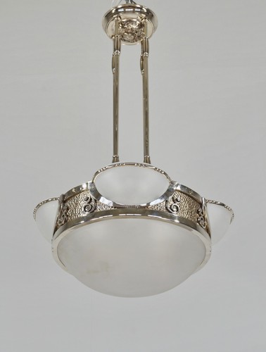RARE FRENCH 1930 ART DECO CHANDELIER ......... lamp muller degue daum era France - Picture 6 of 12