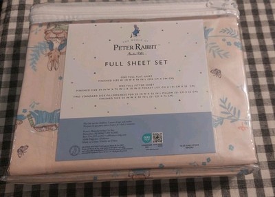Peter Rabbit Beatrix Potter Sheet Set Size Full
