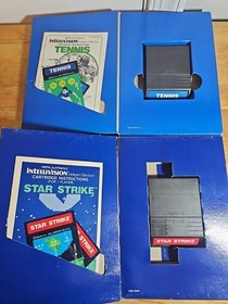 INTELLIVISION Video Game Lot Of 12 Cib With Overlays Tested 