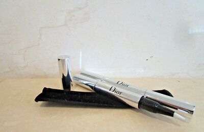 CHRISTIAN DIOR SKINFLASH RADIANCE  PEN #045 0.05 OZ LOT OF 2 W/ BLK POUCH DETAIL