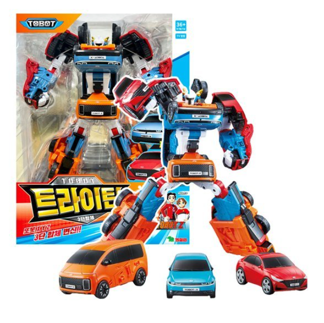 TOBOT TRITAN Big Size Tobot X Y Z 3-Cars Integration Action Robot