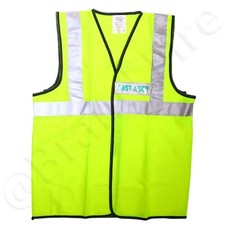 First Aid Hi Vis Waistcoat Vest - High Visibility Yellow Medic Paramedic Tabbard