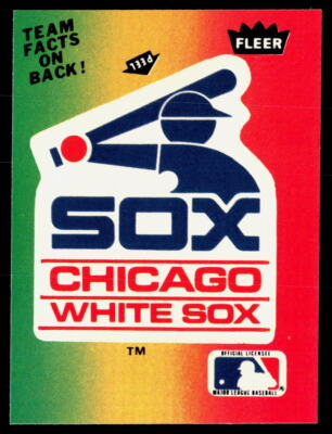 Chicago White Sox Logo 1984 Fleer Team Stickers #NNO NMT | eBay