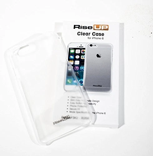 Rise UP Clear Transparent Hard Ultra Tough Thin Slim Stylish iPhone 6 Plus Case