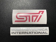 Fog Light Cover sticker Set Of 2 For STI PINK Vinyl Decals