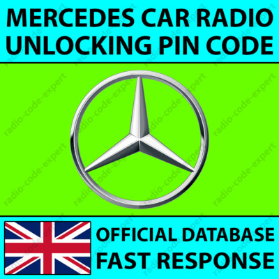 MERCEDES RADIO PIN CODE SOUND AUDIO 10 20 30 40 CD MF2199 M2910 ALPINE BECKER