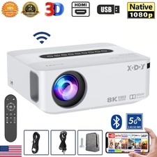 4K Projector 65000LMS 1080P 3D 5G WiFi Blueto...