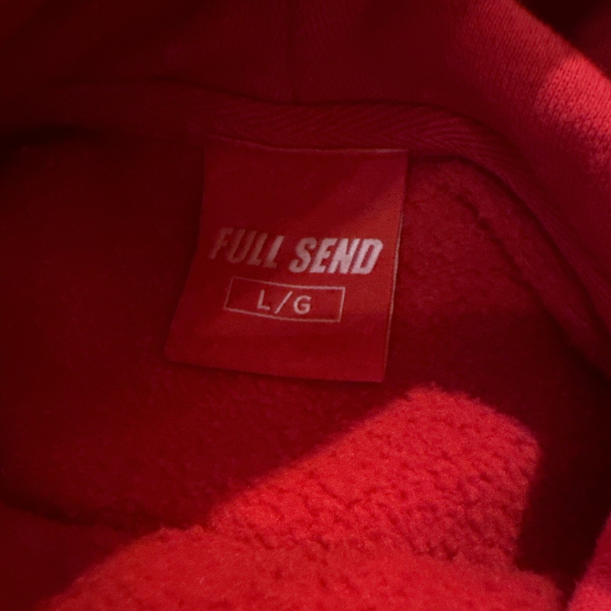 Apparel Red Full Send Hoodie Red Hoodie Fully Solid – Fully Filmy