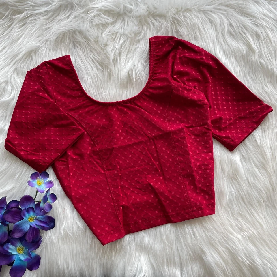 NUEVA BLUSA SARI MUJER INDIA LISTA PARA USAR BLUSA SARI RAYABLE BLUSA DE DISEÑADOR Foto 2 de 4