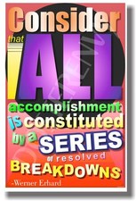 Consider That All Accomplishment - New Classroom Motivational Poster
