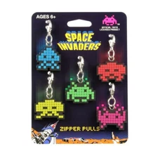 Space Invaders Zipper Pulls The Coop 27110