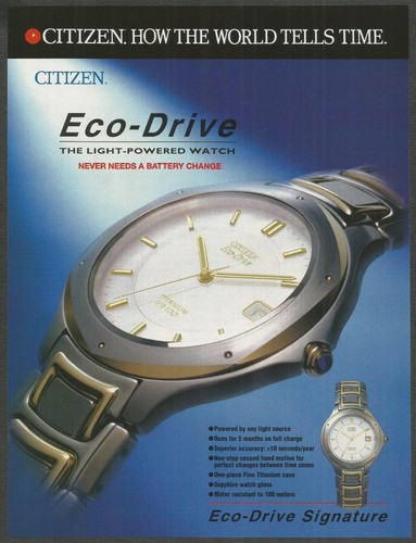 CITIZEN Eco-Drive.The Light-Powered 