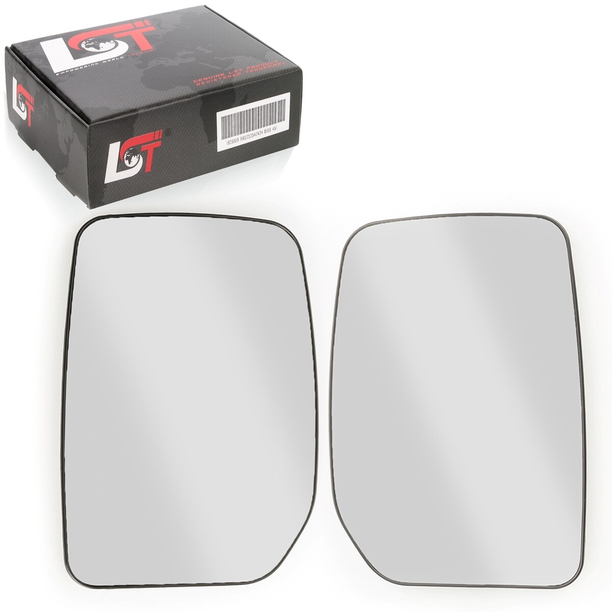 2x Exterior Mirror Mirror Glass Convex Electric Left Right for FORD TRANSIT