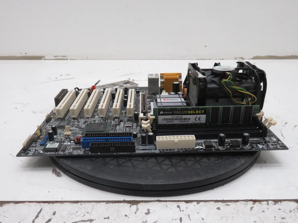 AOpen AX4GE-N Socket 478 Motherboard w/ Intel Pentium 4 2.4GHz 1GB Ram - Image 3 of 4