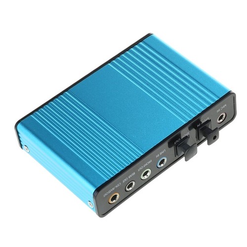 USB 5.1/7.1 6 Channel Sound Card with Optical Fiber Interface SPDIF in/out - Picture 7 of 8