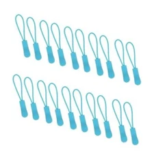  Zipper Pulls, Upgraded Zipper Pull, Premium Zipper Pull 20 pastel blue