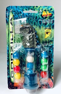 Vintage 1998 Flix GODZILLA Mini Bubble Gumball Machine Dispenser gum 6