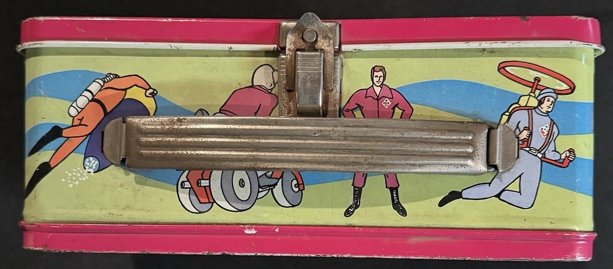 Vintage Action Jackson Metal Lunchbox Rare 1973 No Thermos Lunch